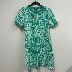 Nike green tie dye T-shirt dress XL big kids